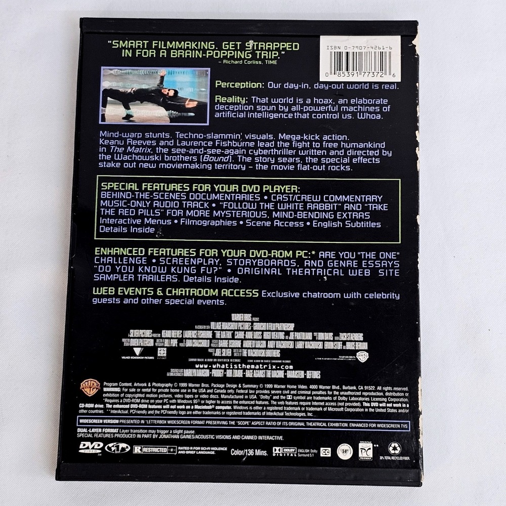 The Matrix & Matrix Revolutions DVD Widescreen 2-Disc Edition Bundle Keanu Reeve - Picture 2 of 5